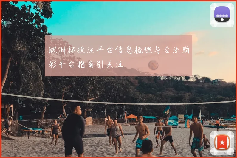 欧洲杯投注平台信息梳理与合法购彩平台指南引关注